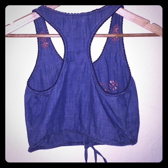 American Eagle Denim Crop Top - Picture 4 of 4